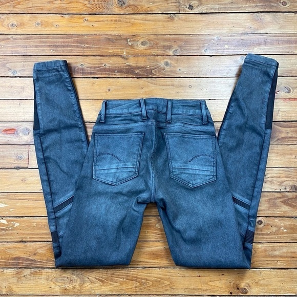 G-STAR Raw jeans Motac Deconstructed 3D mid waist skinny dark grey 24 - Picture 4 of 15